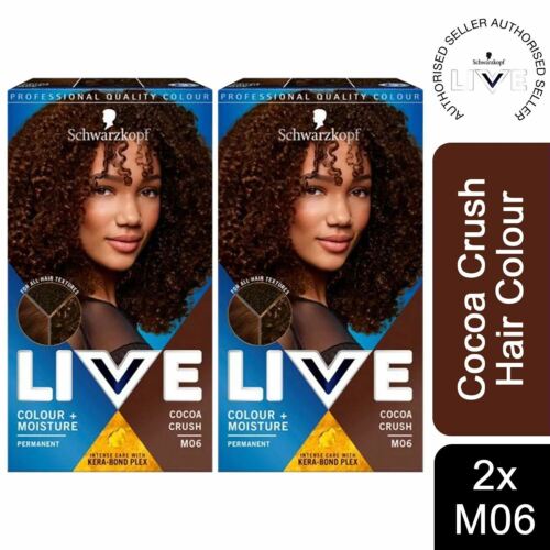2x farba do włosów Schwarzkopf Live Colour + Moisture Permanent Colour, M06 Cocoa Crush