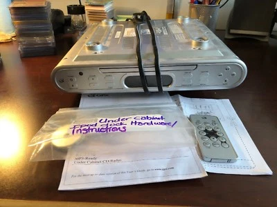 GPX KC232S Under Cabinet CD/Radio, MP3 Ready, Remote & Users Guide, Hardware Inc - Image 1 of 4