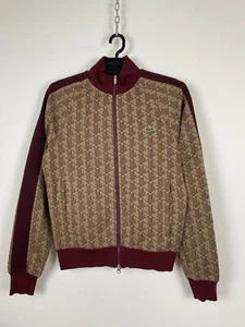 Lacoste Zip Up Jacket Burgundy unisex Sz Men’s XS - Picture 1 of 6