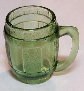 SOPORTE PALILLO BARRIL VIDRIO VERDE 2 3/8 PULGADAS ALTO - Imagen 1 de 4