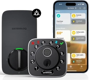 ULTRALOQ Bolt Fingerprint Matter Smart Lock - Apple Home, Alexa, Google - NIB - Picture 1 of 9
