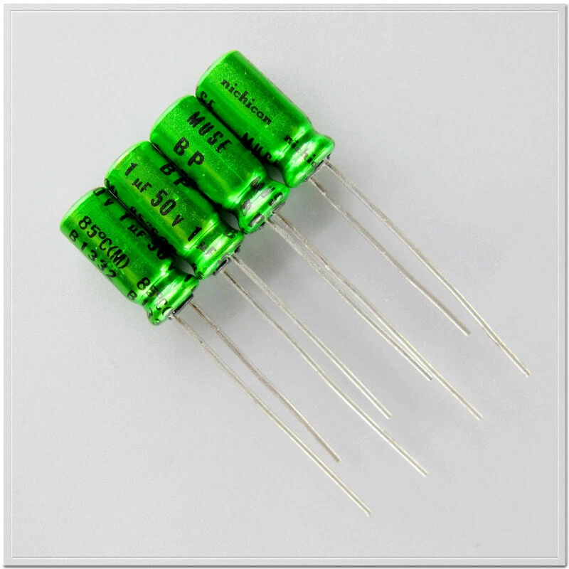 nichicon MUSE BP (ES) series 1uF/50V 85℃ non-polar electrolytic capacitor 5X11mm