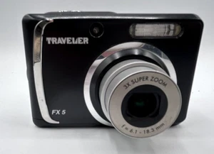 TRAVELER Digitalkamera FX5 (schwarz) - 5.0 Megapixel mit 3-fach Optischem Zoom - Bild 1 von 4