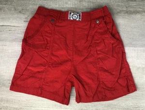 Vintage Contempo Casuals Shorts 80s Red 100% Cotton Made USA Women’s Size 2 - Picture 1 of 12