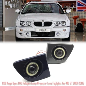 2in1 LED Angel Eyes DRL Halogen Lamp Projector Lens Foglights For MG ZT ZT-T - Imagen 1 de 5