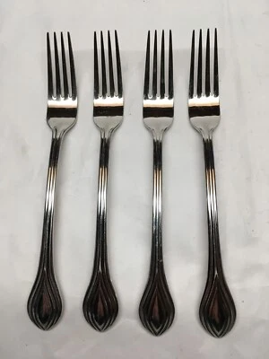 4 World Tableware WOF35 Stainless 18/10 Dinner Forks 8-1/8” - Image 1 of 4