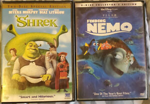 Shrek And Finding Nemo movies Single Dvd