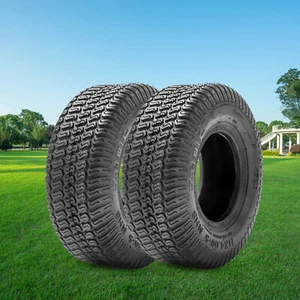 Set 2 11x4.00-5 Lawn Mower Tires Tubeless 4Ply 11x4x5 Garden Tractor Heavy Duty - Picture 1 of 10