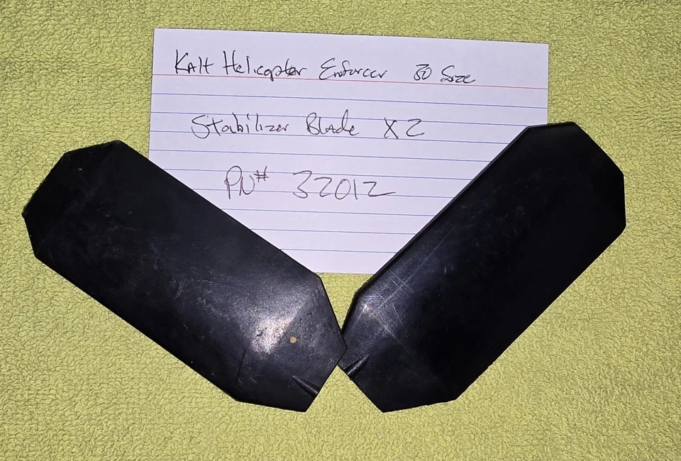 VINTAGE Kalt Baron/Enforcer 30 Helicopter PARTS - STABILIZER BLADE PADDLES.  - Image 1 of 1