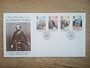 X.......1986 Alderney Forts First Day Cover GUERNSEY GB - Picture 1 of 1