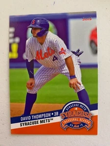 David Thompson 2019 Syracuse Mets Team Card - Picture 1 of 1