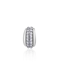 Pendente In Argento 925 Senza Catena A Goccia Con Zirconia Argento Sterling - Imagen 1 de 2