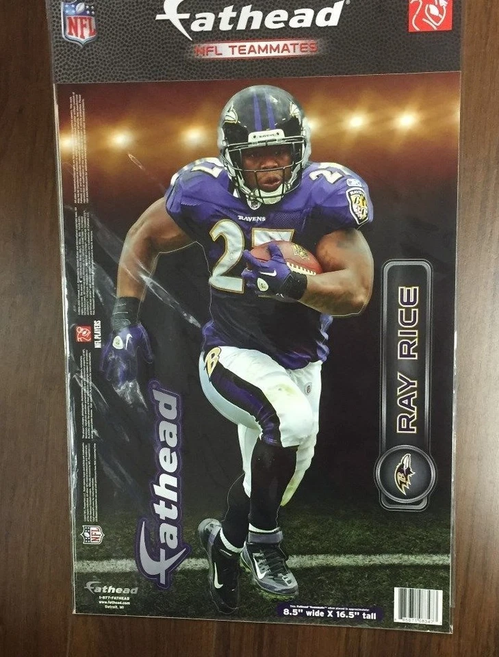 Baltimore Ravens NFL Fathead Teammates RAY RICE Large NEW - Image 1 of 3
