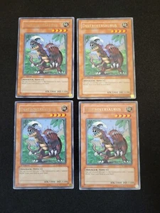 YuGiOh 3 x 1. Auflage Zerstöreraurus FOTB-DE017 & 1 x Unlimited Rare LP - Bild 1 von 19