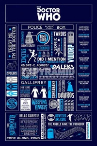 Doctor Who Infograhpic Poster 15 Size 61 x 91.5cm - Picture 1 of 2