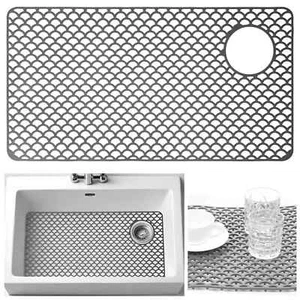 Silicone Sink Protectors for Kitchen Sink - 28.4"x 14.9" Kitchen Sink Mats Ac... - Picture 1 of 7