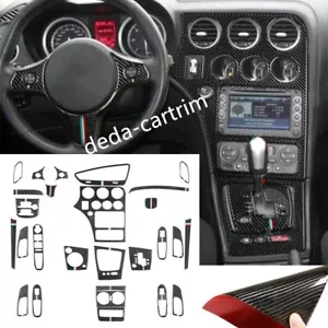 27×Carbon Fiber Interior Full Set Trim Kit For Alfa Romeo 159 Brera Spider 04-11 - Bild 1 von 14
