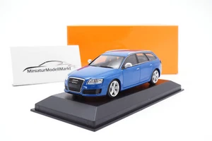 Audi RS6 (C7) Avant - Blau Metallic - 2007 - 1:43 - Minichamps (940017211) - Bild 1 von 3