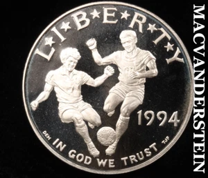 1994-S The World Cup Commemorative Silver Dollar - Choice Gem Proof #Y5785 - Picture 1 of 2