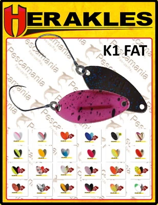 Ondulante Herakles Spoon K1 FAT gr.2,1 artificiale monoamo trota lago area game