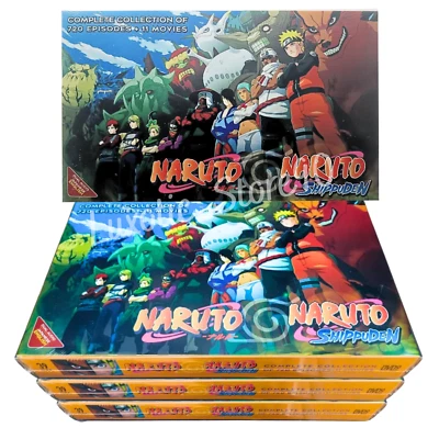 Naruto Complete Collection DVD Episode 1 - 720 End + 11 Movies English Dubbed Foto 1 de 4