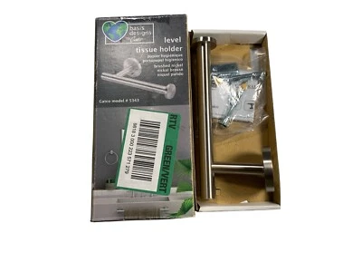 (1) NUEVO soporte para papel higiénico Gatco Level - NÍQUEL CEPILLADO - #5343 Foto 1 de 4