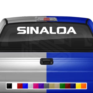 SINALOA SIN Mexico Decal Sticker Windshield Window Vinyl Graphic Estado Troca - Picture 1 of 5