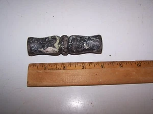 Antiguo mango de madera negra primitivo de colección - piezas de piezas - Imagen 1 de 4