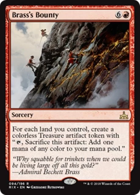 MTG - BRASS'S BOUNTY - Rivals of Ixalan (R) - Image 1 of 1