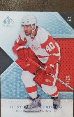 2007-08 SP Game Used Edition Platinum Parallel Card #64 Henrik Zetterberg 23/25  - Image 1 of 4