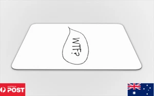 ALFOMBRA DE ESCRITORIO ANTIDESLIZANTE PARA MOUSE PAD|BURBUJAS DE DISCURSO DIVERTIDAS GENIALES WTF - Imagen 1 de 3