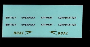 DINKY 283 BOAC COACH TRANSFERS/DECALS - Picture 1 of 1