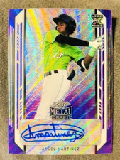 2021 Leaf Metal Draft Angel Martinez Rookie Auto Autograph Purple Wave /15 Rare
