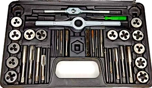 PITTSBURGH 40PC CARBON STEEL TAP AND DIE SET 62832 Metric - Picture 1 of 3