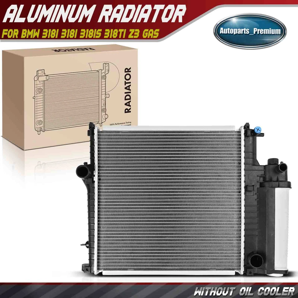 Radiador con transmisión manual para BMW E30 E36 318i 318is 318ti Z3 L4 1.9L 17111719263 Foto 1 de 4