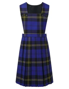 Banner Prestwick Tartan Pinafore Dress School Royal Blue LAST ONE - Picture 1 of 1