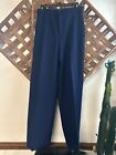 Vtg 70s Levis Womens Sz 10 Aprox Wide Leg Bell Bottoms Chino Pants Navy Made USA