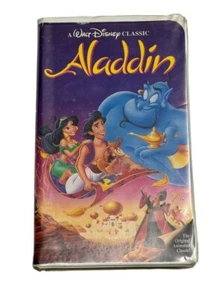 The Original Aladdin VHS RARE Disney Black Diamond Classics 1992 Clamshell Case - Picture 1 of 6
