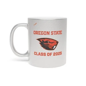 Oregon State Beavers (Wählen Sie Ihr Grad Jahr) Metall Tasse (Silber) - Bild 1 von 5