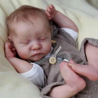 Kit de muñeca bebé renacido realista hágalo usted mismo sin pintar recién nacido niño/niña vinilo molde de silicona Foto 1 de 4