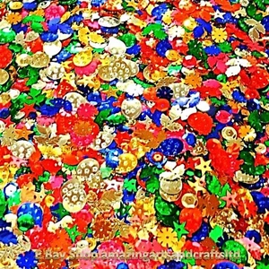 2000+ Taza de lentejuelas suelta artesanía costura colores adornos 100 g - Imagen 1 de 3