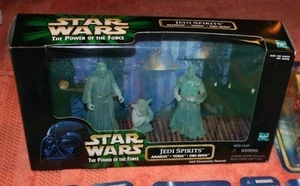 Lot of 3 New Star Wars in Box Hasbro The Power of the Force Jedi Spirits Action - Picture 1 of 4
