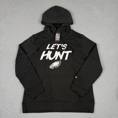 Sudadera con Capucha Philadelphia Eagles Para Mujer Grande Negra New Era Lets Hunt Polar Pullover Foto 1 de 4