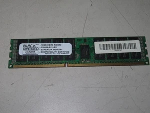 BLACK DIAMOND 16 GB DDR3 RDIMM 500666-B21-BD MEMORIA SUPERIORE - Foto 1 di 2