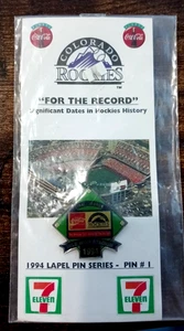 Colorado Rockies 1994 Coca Cola Lapel Pin Series #1 - Final Mile High Season - Picture 1 of 2