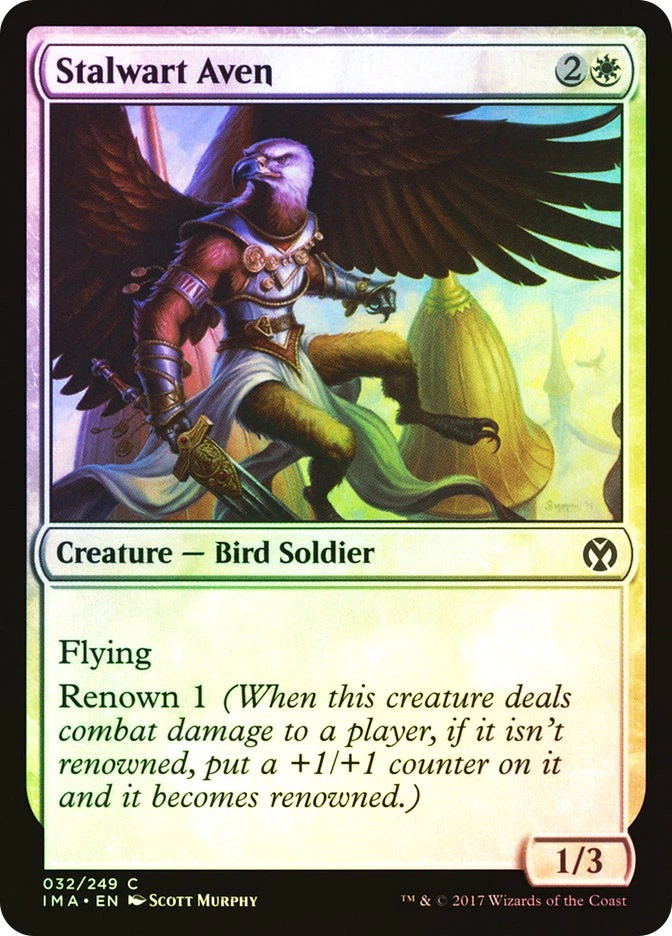 MTG FOIL Stalwart Aven  - Iconic Masters #032 - Image 1 of 1