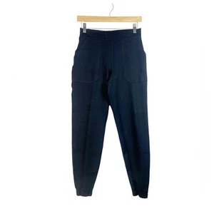 Spanx The Perfect Pant Joggers Women's Black 20350R Black Knit Stretch Size S - Picture 1 of 10