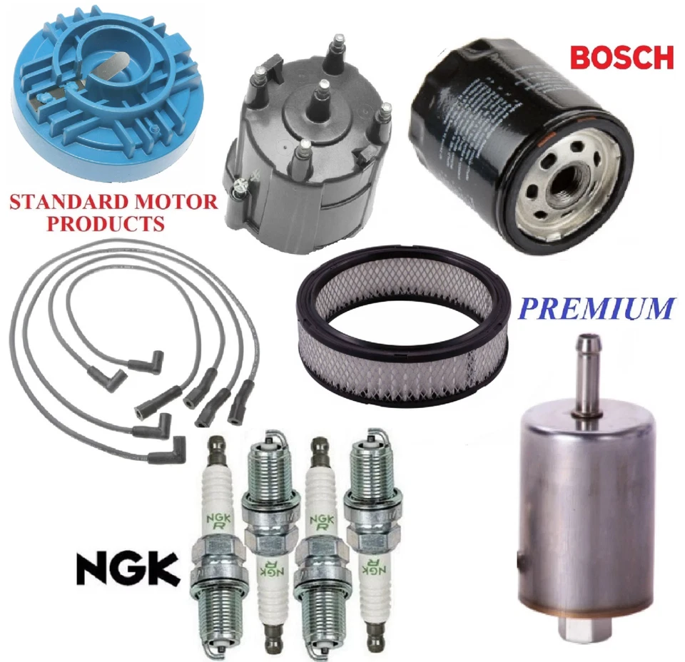 Kit de afinación filtros bujías de cable para Chevrolet Celebrity L4 2,5 L, TBI 1983 Foto 1 de 1