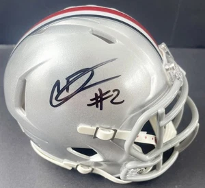 Caleb Downs Signed Autographed Ohio State Buckeyes Mini Helmet Psa/Dna Coa Champ - Picture 1 of 2