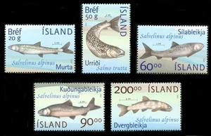 Iceland: 2002 Fish of Lake Thingvallavatn (970-974) MNH - Picture 1 of 1